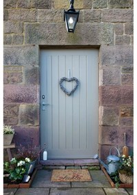 Covoraș de intrare din fibre de nucă de cocos 40x60 cm Hello Scribbly Floral – Artsy Doormats