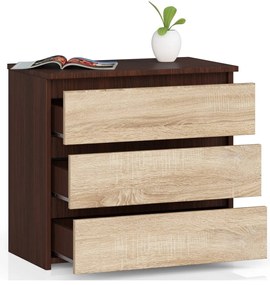 Comodă Cleania CL3 (wenge + Stejar sonoma). 1069380