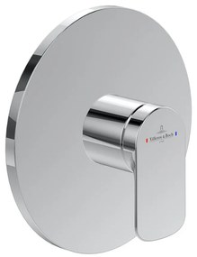 Baterie dus incastrata Villeroy&Boch O.novo crom lucios fara corp ingropat