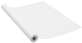 Folie de mobilier autoadeziva, alb, 500 x 90 cm, PVC 1, Alb