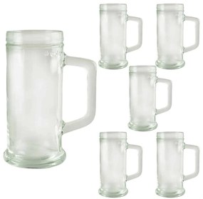 Set 6 halbe de bere Pure, 400 ml, Transparent