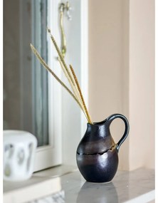 Vază gri închis din gresie (înălțime 15 cm) Alvena – Bloomingville