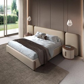 Pat dublu tapitat design LUX Mink 180x200cm