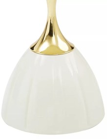 Masuta de cafea Piana alb/auriu ø38/h50 cm