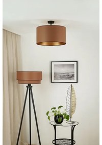Brilagi - Plafonieră OREGON ROLLER VEGE 1xE27/15W/230V, Ø 45 cm maro