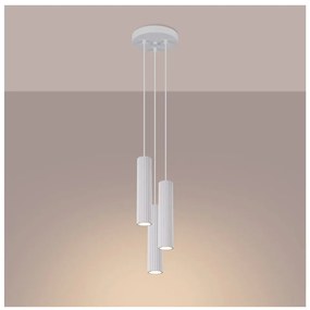 Lustră albă ø 19,5 cm Gleam – Sollux