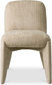 Scaun dining tapitat LUX Marius, Terren natural