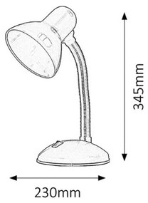 Lampă de masă Rabalux 4168 Dylan, alb