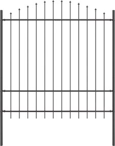 vidaXL Gard de Grădină Gri 170 x 215 cm Oțel vopsit electrostatic