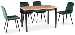 Masa Bucatarie Si Dining Adam Stejar Artisan/Negru 120x68