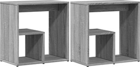 vidaXL Mese laterale, 2 buc., sonoma gri, 50x30x50 cm, lemn compozit