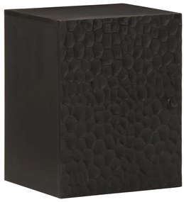 vidaXL Dulap de perete de baie, negru, 38x33x48cm, lemn masiv de mango