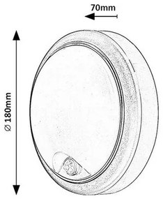 Corp de iluminat cu LED Rabalux 77029 Hitura, alb