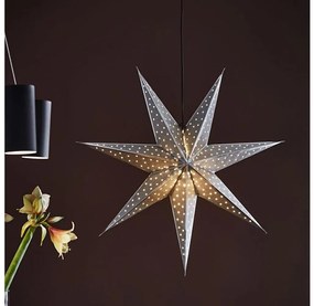 Decorațiune de Crăciun Markslöjd 705769 GLITTER 1xE14/25W/230V d. 45 cm argintiu