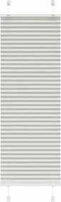 vidaXL Jaluzea plisată gri deschis 50x100 cm Lățime țesătură 49,4 cm