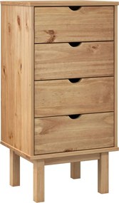 vidaXL Dulap cu sertar "OTTA", 45x39x90cm, lemn masiv de pin