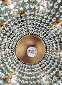 Lustra aplicata cristal Schöler design de lux Sheraton 65cm, antique brass