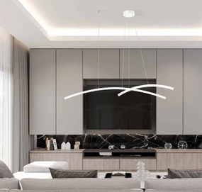 Lustra LED dimabila design minimalist Paulen alba