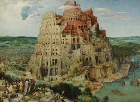Pieter the Elder Bruegel - Reproducere Tower of Babel, 1563 (oil on panel), (40 x 30 cm)