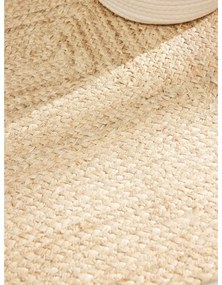 Covor tip traversă culoare naturală deschisă reversibil, țesut manual din iută 80x200 cm Sharmila Natural White – Hanse Home