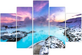 Tablou - Laguna albastră din Islanda (150x105 cm)