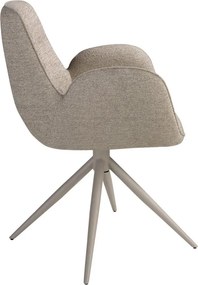 Scaun modern pivotant Beige fabric