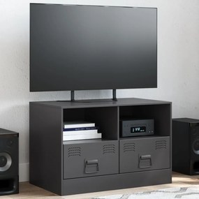 Dulap TV, negru, 67x39x44 cm, otel