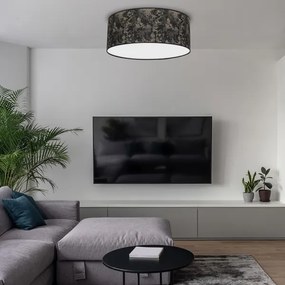 Plafonieră SATINO 2xE27/60W/230V neagră/aurie