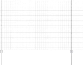 vidaXL Gard cu Stâlp Argintiu 1,6 x 10 m Oțel