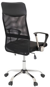 Scaun rotativ ergonomic de birou Fit, negru