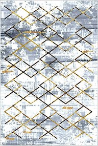 Covor M5026 - V2, 80x120 cm, forma dreptunghiulara, poliester, albastr