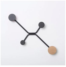 Cuier de perete Gazzda Hook, negru