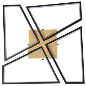 Plafonieră LED dimabilă LED/115W/230V 3000-6500K maro/negru + telecomandă