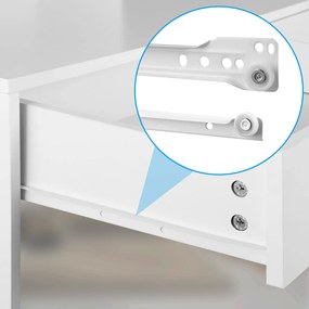 Deuba Masuta de toaleta Jocelyn cu iluminare LED 90x38x137 cm - alba