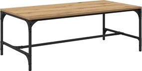 vidaXL Masă de cafea Stejar Artizanal 100 x 50 x 35 cm Lemn compozit