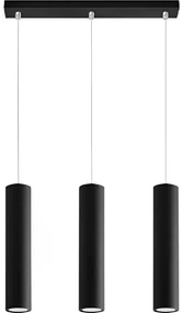 Lustră pe cablu KARADON 3xGU10/30W/230V negru