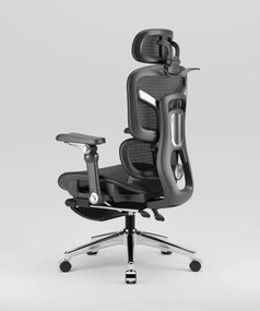 NEXORA PRO MESH – Scaun ergonomic, suport lombar 3D adaptiv, tetieră 4D, cotiere 9D, șezut glisant, recliner 135°, suport pentru picioare, bază metalică, Mesh, Negru