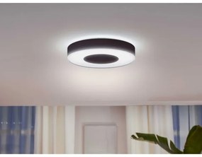 Plafonieră LED RGB dimabilă Hue LED/52,5W/230V d. 425 mm neagră Philips