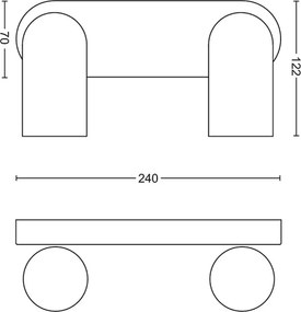 Philips - Spot LED RGBW dimabil PONGEE, 2x GU10 / 4,8 W / 230 V, alb + telecomandă