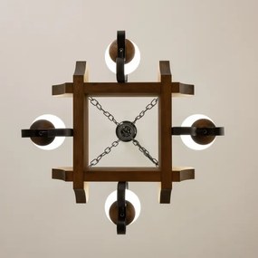 Lustră pe lanț Brilagi QUEEN 4xE14/40W/230V fag