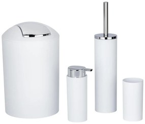 WENKO 24077800 - Set CALVO, 6,5 x 13 cm, alb/crom lucios