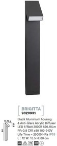 Stalp mediu pentru iluminat exterior IP65 BRIGITTA
