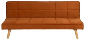 Canapea cărămizie extensibilă cu tapițerie din chenille 175 cm – Ixia