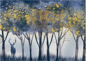 Tablou cerbul în pădure (70x50 cm)