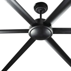 Ventilator de tavan FARO 34203 ROTTERDAM XL negru d. 200 cm + telecomandă