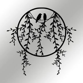 Decorațiune de perete 45x44 cm metal ramuri