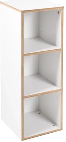 Bibliotecă pentru copii albă 30x91 cm Finn – Roba
