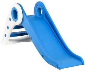 HOMCOM Toboggan Copil Pliabil 3 pana la 6 Ani Utilizare interior exterior dim. 120L x 50l x 56H cm HDPE Albastru | Aosom Romania