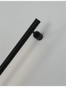 Aplica de perete LED design liniar GROPIUS negru, L-120cm, H-7cm
