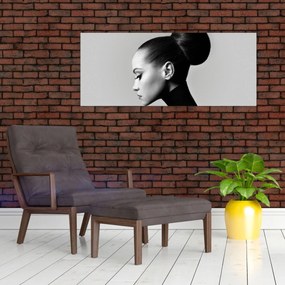 Tablou - Profilui femeii frumoase (120x50 cm)